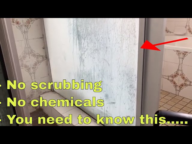Best cleaning hack ever... clean shower screen in seconds
