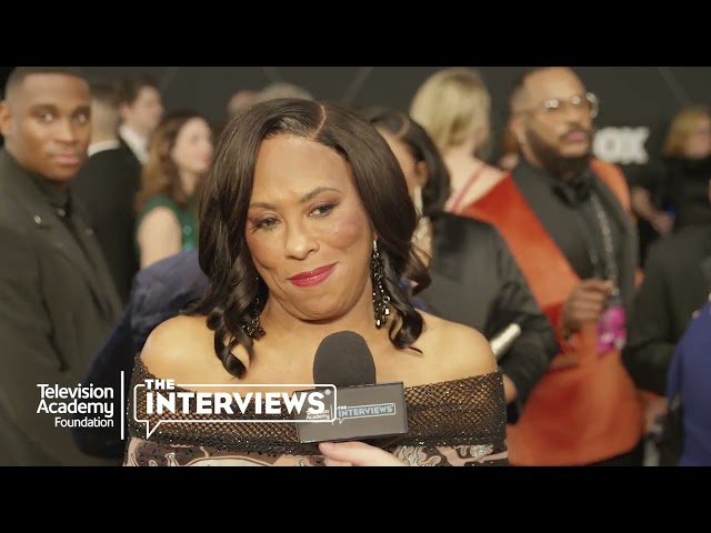 Angela Gibbs ("Not Dead Yet") at the 75th Primetime Emmys - TelevisionAcademy.com/Interviews