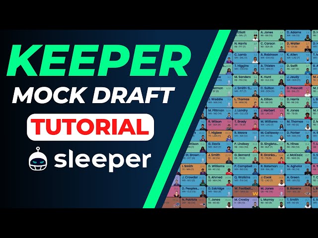 Sleeper Mock Draft for Keeper Leagues! (TUTORIAL)