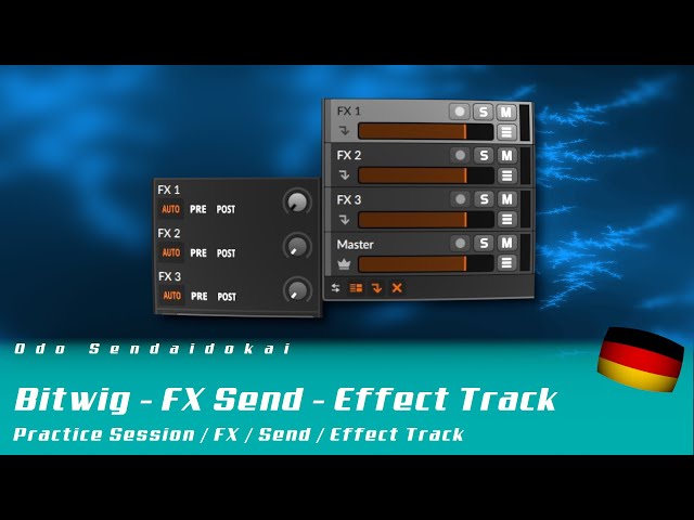Bitwig 4.3 - Effect Track - FX Sends  | deutsch