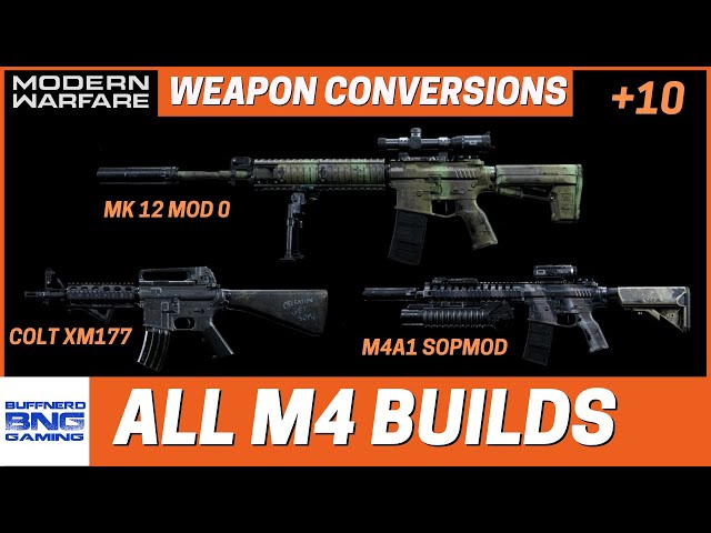 All M4 Weapon Conversions - Call Of Duty Modern Warfare