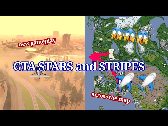 GTA Stars & Stripes MOD! [New Version] Exploring America by Plane and Car