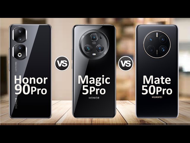 Honor 90 Pro vs Honor Magic5 Pro vs Huawei Mate 50 Pro | Full Comparison