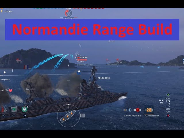 Normandie - Live Replay - World of Warships Legends