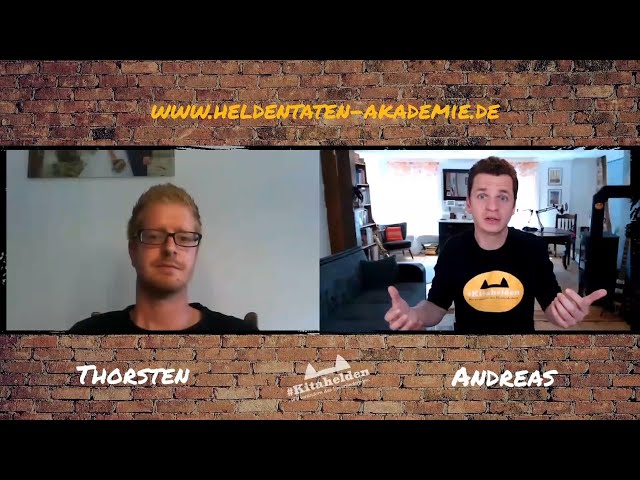 Männer in Kitas - Thorsten im Heldengespräch mit Andreas von den #Kitahelden.