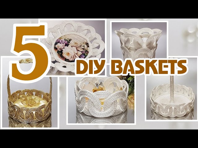 DIY😍The five most popular decorative baskets👍Just rings, but so different!