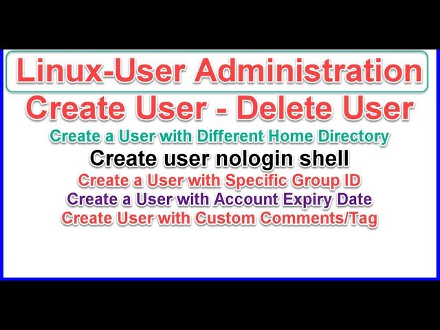 Linux User Administration In Telugu | Linux Basics In Telugu