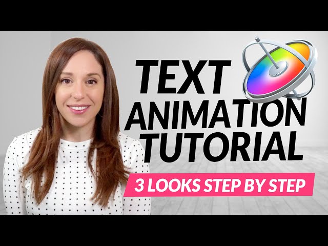 Apple Motion Text Animation Tutorial | STEP BY STEP