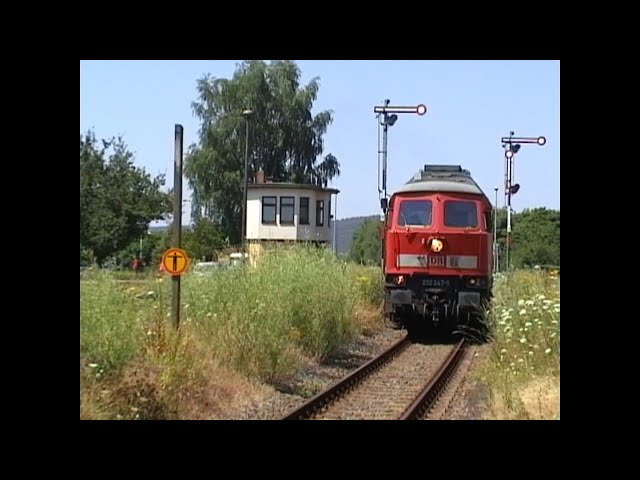 232 347-5 mit Kieszügen zwischen Immelborn und Eisenach