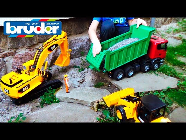 Car toy video for kids Excavator and Construction Trucks for Children learn