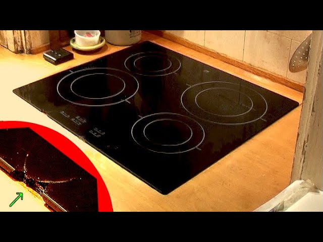 How to fix a small glass crack in an induction cooker