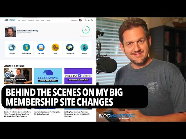 Big Update To My Membership Site – What I Did And Why