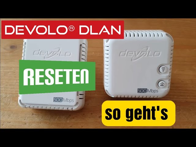 Devolo®  Dlan Adapter reseten