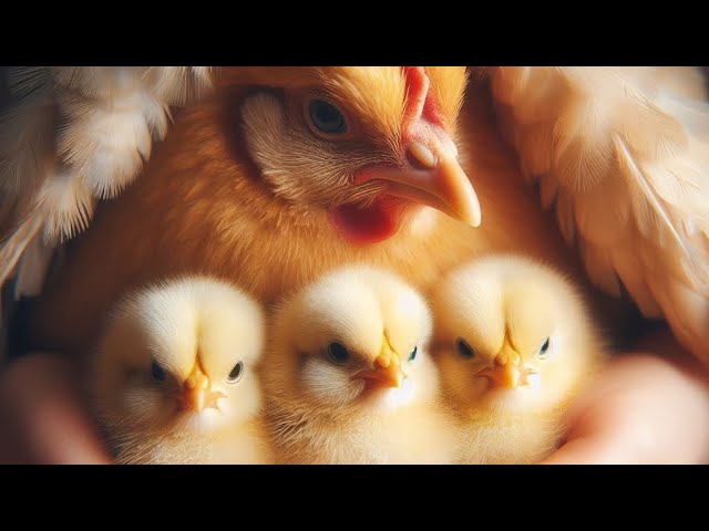 Chickens Hide Their Babies (CUTE) #chicken #babychicks #motherhen #parenting #adorable  #farmanimals