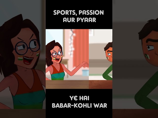 The passion is stronger off the field than on it !  #Shorts #animation  #indiavspakistan #asiacup