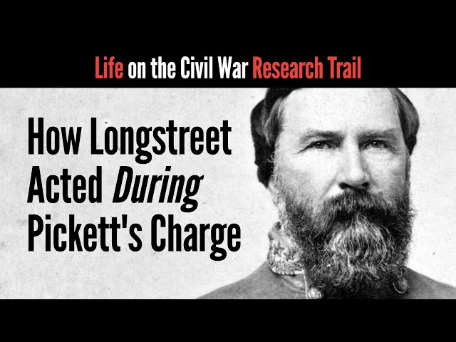 How Longstreet Acted During Pickett's Charge