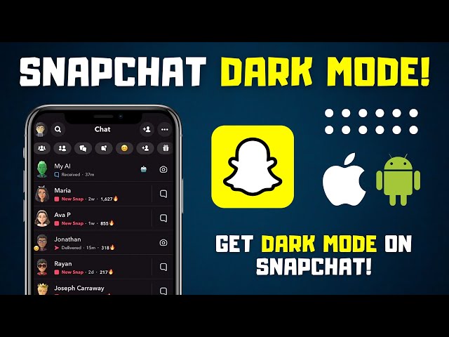 How to Get Dark Mode on Snapchat! | iOS and Android (2024)