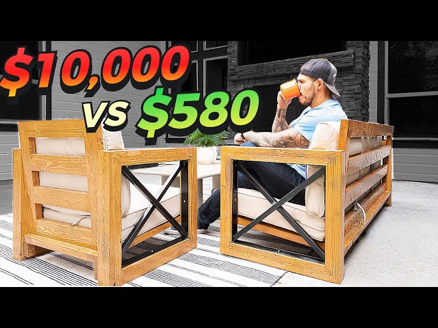 I Built a $10,000 Outdoor Sofa Set For $580!
