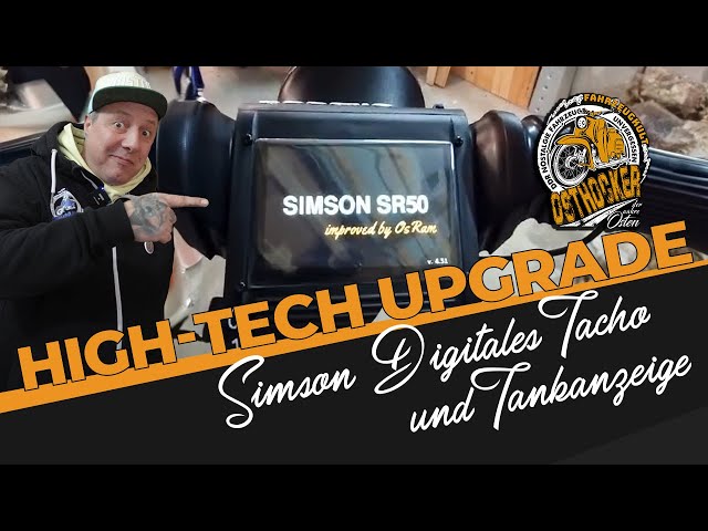 Maßgeschneidertes Tacho & Tankanzeige Upgrade: Simson SR50 auf dem nächsten Level