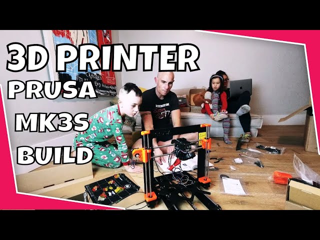 Prusa MK3S 3D printer unboxing, build, and first print