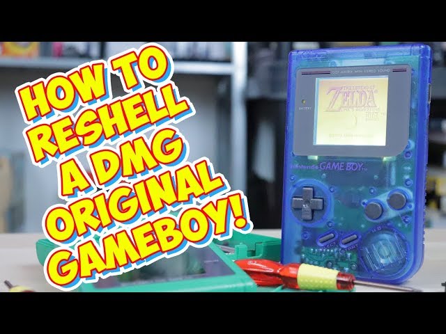 Re-Shelling A Original Game Boy DMG! Easy Mod Makes It Like New!