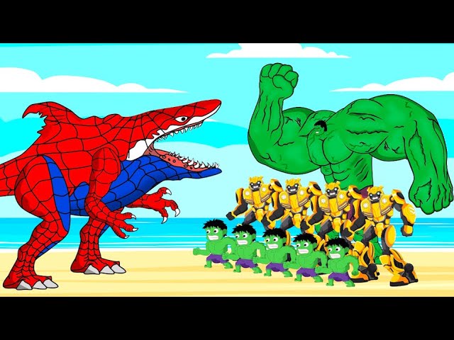 Evolution Of MEGALODON SPIDER vs HULK,TRANSFORMERS: RISE OF THE BEASTS: Who Is The King Of Monsters?