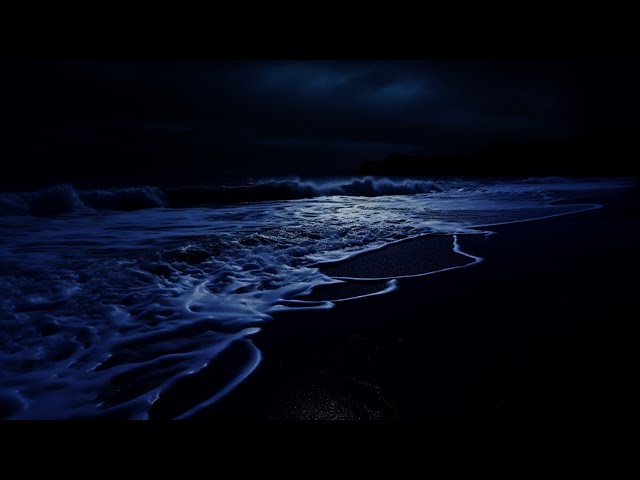 Ocean Sounds for Deep Sleep | Relaxing Waves in the Dark | Sleep Inducing Ocean Waves | 24 Hours