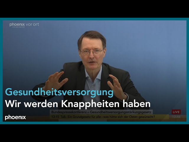 Vorstellung des Beschlusses zum Versorgungsstärkungsgesetz (GVSG) mit Karl Lauterbach | 22.05.24