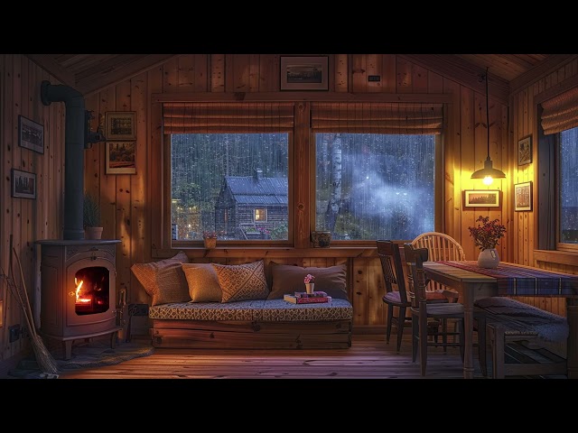 10 Hours of Serene Bliss: Rain Sounds and Fireplace Crackling for Ultimate Relaxation