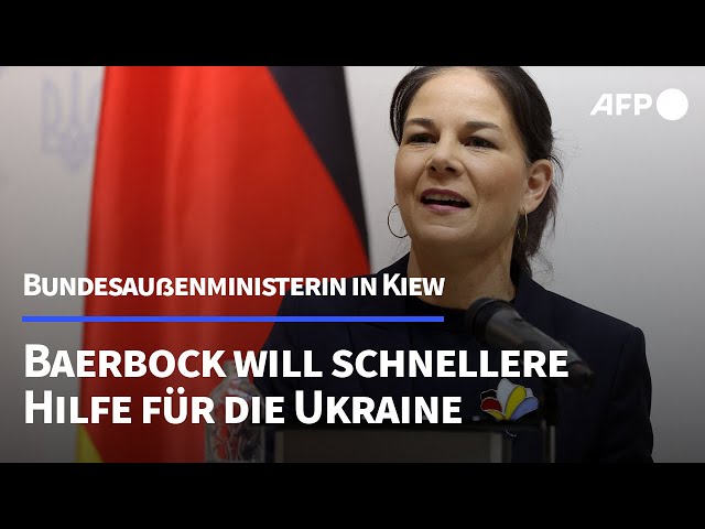 Baerbock kritisiert "Zaudern und Zögern" bei Unterstützung der Ukraine | AFP