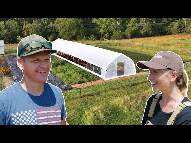 We built a High Tunnel Greenhouse! Growing Food All YEAR