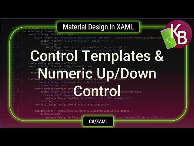 C#/WPF - Control Templates and Numeric Up/Down control