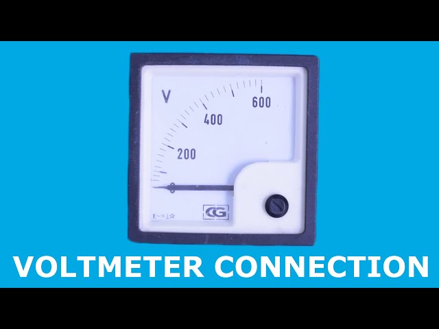 how to connect voltmeter in circuit | Electreca