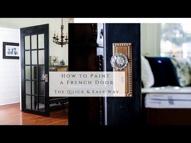 How to Paint a French Door, the Quick and Easy Way