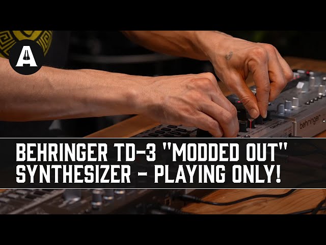 Behringer TD-3 "Modded Out" Synthesizer - Playing Only!