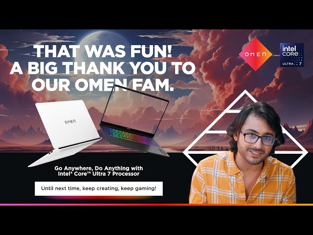 @CarryMinati's gaming & creation odyssey: The OMEN Transcend 14 experience