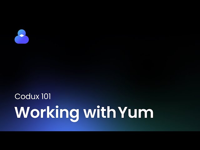 Working with Yum (part 3 of 6) | Codux 101 for Designers