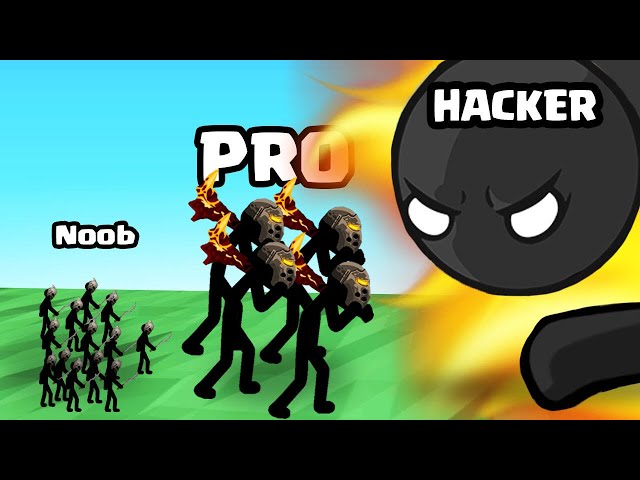 Can I Go NOOB. vs. PRO vs. HACKER in Stickman Simulator: Final Battle? (MAX LEVEL)