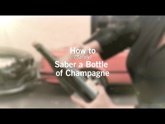 How to Safely Saber a Champagne Bottle