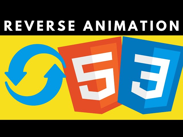 HTML CSS Animations | Reverse Mobile Menu Navbar