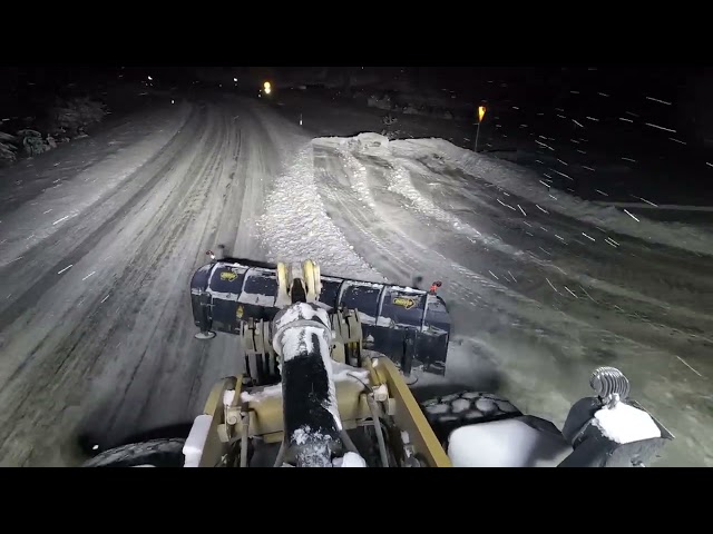 More and more snow to plow Caterpillar 972M XE Wheel Loader