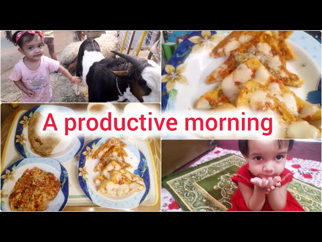 My breakfast routine 🌅 | easy cheese sandwich for breakfast | lunchbox idea  | A productive day 🥰