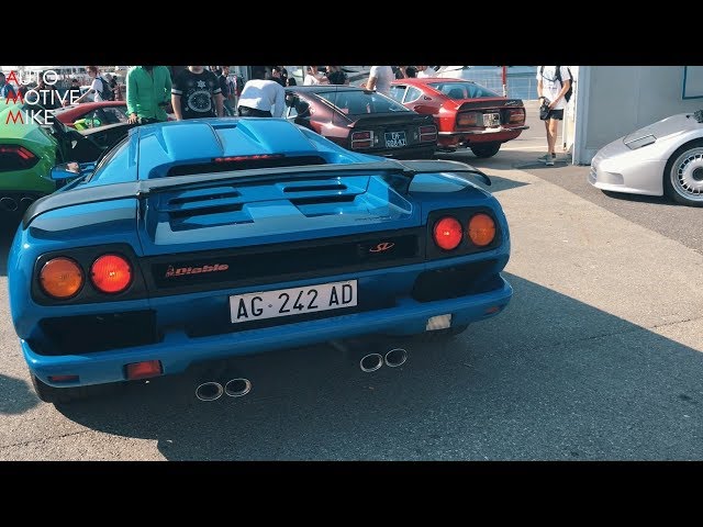 Rare Lamborghini Diablo SV cruising through Monaco
