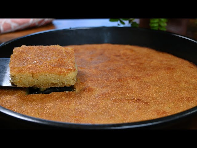 Easy and quick basbousa recipe! delicious and moist!