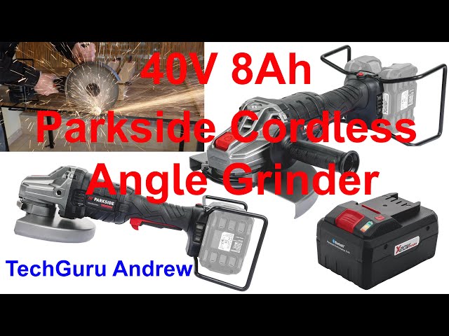 Parkside Cordless Angle Grinder 40V PWSAP 40-Li A1