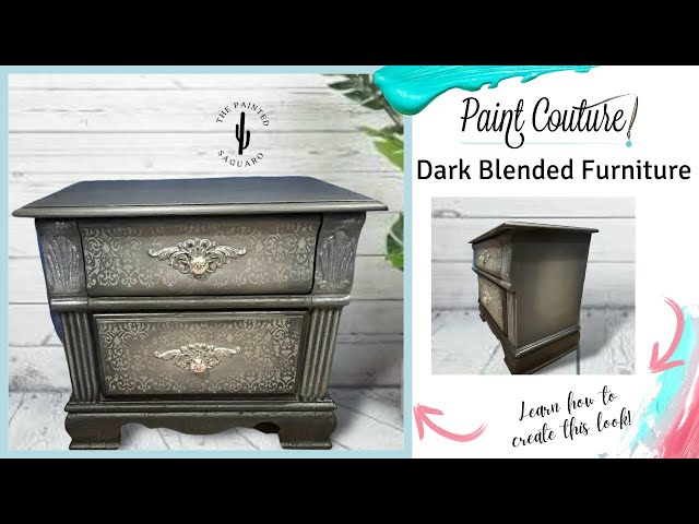 Transform Your Furniture With Dark Blended Chalk Paint And Stunning Stencils!