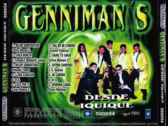 Gennimans ( 2001) Iquique Chile .-