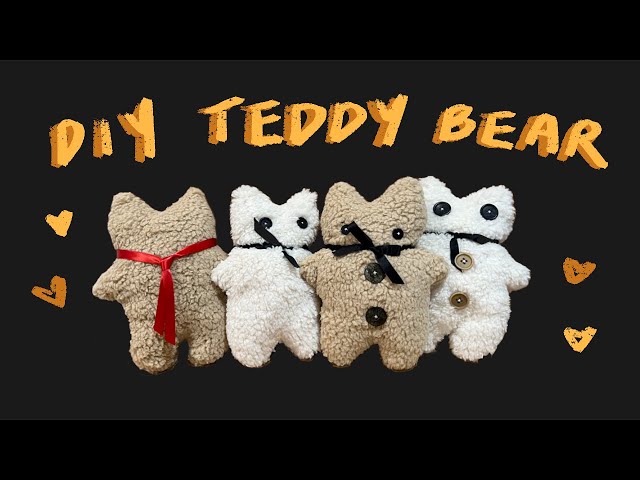 DIY fluffy teddy bear! (super cute and beginner-friendly)