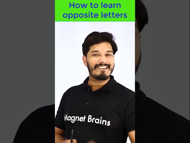 Amazing 10 Seconds Trick to Remember Opposite Letters! #Shorts #magnetbrainsbanking