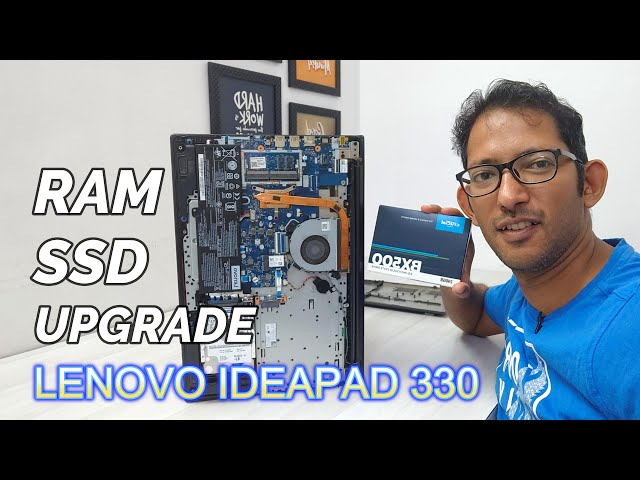 Lenovo Ideapad 330 RAM aur SSD upgrade - Step by Step Guide